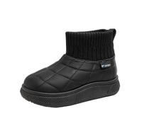 Winter Fleece Lined Snow Boots, Kids Soft Sole Anti-Slip Combat Boots Boys Girls Warm Prewalker Waterproof Walking Shoes School Boots Outdoor Footwear