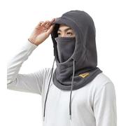 Winter Fleece Ski Mask for Men Women Balaclava Face Mask Windproof Thermal Hood Winter Full Face Neck Cover Warmer (UK, Alpha, One Size, M, Grey)