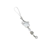 Winter Flock Snowflake Star Phone Accessories Phone Strap Alloy Texture Suitable for Daily Use or Special Occasion