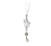 Winter flock snowflake star phone accessories phone strap alloy texture suitable for daily use or special occasion