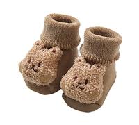 Winter Floor Shoes Cartoon Bear Shape Cute Sock Shoes with Soft Sole Baby Shoes 12 18 Months Girls Boys Crawling Shoes Toddler Children's Shoes Warm Sandals Children, N A, Small