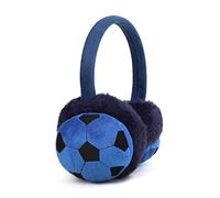 Winter Fluffy Earmuff Ear Covers Windproof Adjustable Earflap Faux Fur Cute Smile Face Soccer Pattern Furry Earmuffs for Women Men Girls Boys Outdoor Cold Weather Winter Ear Warmer Protector Headband