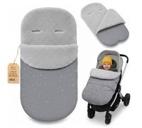 Winter Footmuff Pram Pushchair Foot Cover 90x45 cm in bouclé | Softly lined universal fit windproof outer pushchair winter baby toddler pram foot cover Galaxy