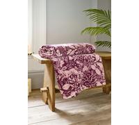 Winter Forest 140x180cm Throw - Soft Printed Fleece Blanket - Woodland Animal Design Deyongs Pink 140cm x 180cm