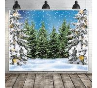 Winter Forest Backdrop 10x8ft Winter Wonderland Backdrop Snow Landscape Christmas Pine Tree Background Xmas Christmas Party Supplies Banner for Photoshoot