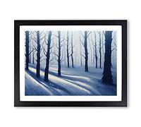 Winter Forest Dream H1022 Framed Print for Living Room Bedroom Home Office Décor, Wall Art Picture Ready to Hang, Black A3 Frame (46 x 34 cm)