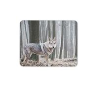 Winter Forest Wolf Pack Mouse Mat Pad - Spirit Animal Computer Fun #15103