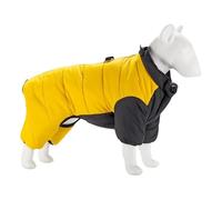 Winter Four-Legged Warm Windproof Waterproof Dog Snow Jacket Clothes Pet Cotton Coat For Small Medium-sized Dogs,Yellow,S