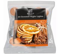 Winter Fragrance 8 Hour Tea Lights 20 Pack (Orange & Cinnamon)