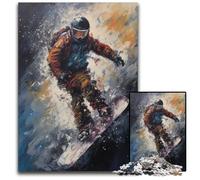 Winter Freestyle 1000 Piece Jigsaw Difficult Puzzles for Adults Family Fun Activity Brain Challenge for Teenager 1000 PCS(38x26cm)