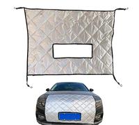 Winter Front Grille Cover - Aluminum Foil 100x70cm | Universal Windproof Protector, Car Windshield Fronts Grill Covers, Prevent Dirt, Stones, Leaves | SUV RV Truck Van Vehicle