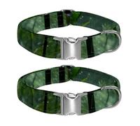 Winter Frost on the Ferns Adjustable Pet Collar for Small Medium Large Dogs & Cats, Reflective Strip for Night Safety, Soft Comfort Pad