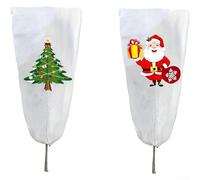 Winter Frost Protection Cover 2 Pack with Zipper and Drawstring for Shrubs Small Trees and Outdoor Evergreens (120 * 180cm)
