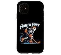 Winter Fury Skeleton Ice Hockey Skater Design Case for iPhone 11