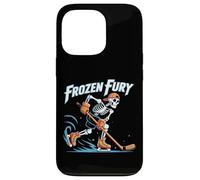 Winter Fury Skeleton Ice Hockey Skater Design Case for iPhone 13 Pro