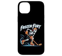 Winter Fury Skeleton Ice Hockey Skater Design Case for iPhone 14 Plus