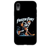 Winter Fury Skeleton Ice Hockey Skater Design Case for iPhone XR