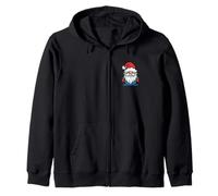 Winter Garden Gnome Christmas Ugly Xmas Sweater Zip Hoodie