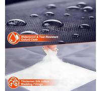 Winter ge Door Insulation KitMagnetic Thermal Cover for 2 Car ge Windproof Blackout Blanket (Gray 90"x72") Energy Saving & Noise Reducing Solution