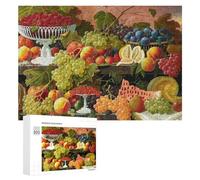 Winter Gift - Artistic Fruit Platter Still Life, Jigsaw Puzzle for Adults, 300 PCS, for Mindful Indoor Entertainment