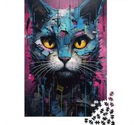 Winter Gift: Cyborg Cat Machine 1000 Piece Jigsaw, 52x38cm/1000pcs