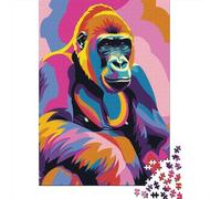 Winter Gift: Gorilla Abstract Flat 1000 Piece Jigsaw, 38x26cm/1000pcs