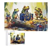 Winter Gift - Journeying Frogs A Tale of Adventure, Jigsaw Puzzle for Adults, 1000 PCS, for Mindful Indoor Entertainment