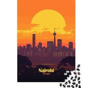 Winter Gift: Nairobi Skyline Sunset 1000 Piece Jigsaw, 38x26cm/1000pcs