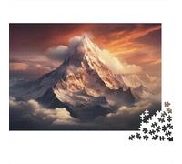 Winter Gift: Snow-Capped Mountain Range-1 1000 Piece Jigsaw, 38x26cm/1000pcs