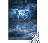 Winter Gift: Stormy Night by The Sea-2 1000 Piece Jigsaw, 38x26cm/1000pcs