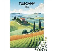 Winter Gift: Tuscany Italy Travel 1000 Piece Jigsaw, 52x38cm/1000pcs
