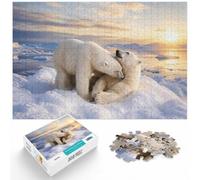 Winter Gift: Two Polar Bears in Arctic Landscape 1000 Piece Jigsaw, 1000pcs (52x38cm)