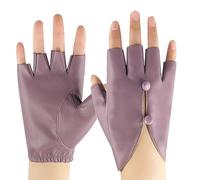Winter Gloves Dancing Half Finger Ladies Pole Dance Break Dance Performance Manicure Leather Handwear for Women Stage
