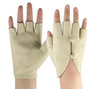 Winter Gloves Dancing Half Finger Ladies Pole Dance Break Dance Performance Manicure Leather Handwear for Women Stage