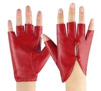 Winter Gloves Dancing Half Finger Ladies Pole Dance Break Dance Performance Manicure Leather Handwear for Women Stage