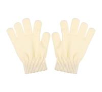 Winter Gloves For Kids, Children's Gloves Winter kids, Five Fingers Warm Gloves 4-12 Years Old (White)