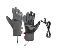 Winter Gloves for Men and Women Heated Thermal Touchscreen | Heatted Glloves Liners | Battery Heating Gllove | Riding Ski Snowboarding Hiking Cycling Glovves Hand Warm (Light Gray3, 26cm)