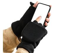 Winter Gloves for Men | Fingerless Convertible Running Mittens,Thermal Warm Mittens Gloves for Winter Outdoor Sports Cycling Mountaineering Women Men Running