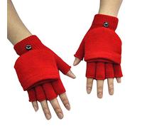 Winter Gloves for Women Winter Gloves for Outdoor Driving Cycling Writing Fishing Running Skiing 2025 Soft Knitted Warm Half Finger Flip Cap Design Running Cycling Office Work