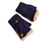 Winter Gloves for Women Winter Gloves for Outdoor Driving Cycling Writing Fishing Running Skiing 2025 Soft Knitted Warm Half Finger Flip Cap Design Running Cycling Office Work