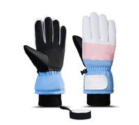 Winter Gloves Waterproof Windproof Touchscreen Anti-Slip Warm Cycling Ski Cycling Gloves for Men and Women (Macaron Pink) XL