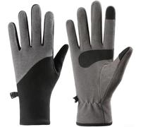 Winter Gloves with Self Heating Function Touchscreen Compatible Anti Slip Design Breathable Moisture Wicking Fabric and Reflective Safety Features for Outdoor Use (M Charcoal Gray)