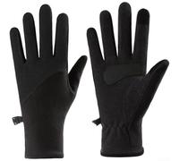 Winter Gloves with Self Heating Function Touchscreen Compatible Anti Slip Design Breathable Moisture Wicking Fabric and Reflective Safety Features for Outdoor Use (L Black)