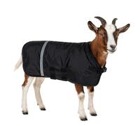 Winter Goat Blanket, Waterproof Windproof and Breathable, Adjustable Cold Weather Coat for Goats, Black