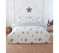 Winter Gonks Microfibre Reversible Duvet Cover Set with Pillowcase Rapport Home White King