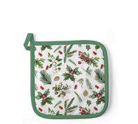 Winter Greenery White Kitchen potholder