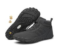 Winter Grounding Shoes With Copper, Barefoot Shoes Womens Mens, Hike Winter Barefoot Boots with Solid Pure Copper (A108 Grey, M, Adult, Women, 6, Numeric, UK Footwear Size System, Medium)