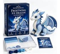 Winter Guardians DIY Patchwork Kit, Felt Animal Sewing Kit for Beginners, 3D Stuffed Animals Mythical Creature, Pre-Cut Handmade Craft Kit for Home Decor & Creative Gift (H)