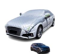 Winter Half Car Cover for Renault Megane E-Tech Electric 2025 2026 | Anti-Scratch Protection, Mirror Full Coverage, Windproof Strap Fixation, UV Reflector Layer, All-Weather Shield