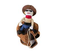 Winter Halloween Riding Horse Pet Dogs Vest Keep Warm Costume For Small Dogs Pet Vest Winter Walking Clothing Funny Riding Horse Cowboy Dog Costumes